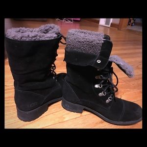 UGG winter lace up boots